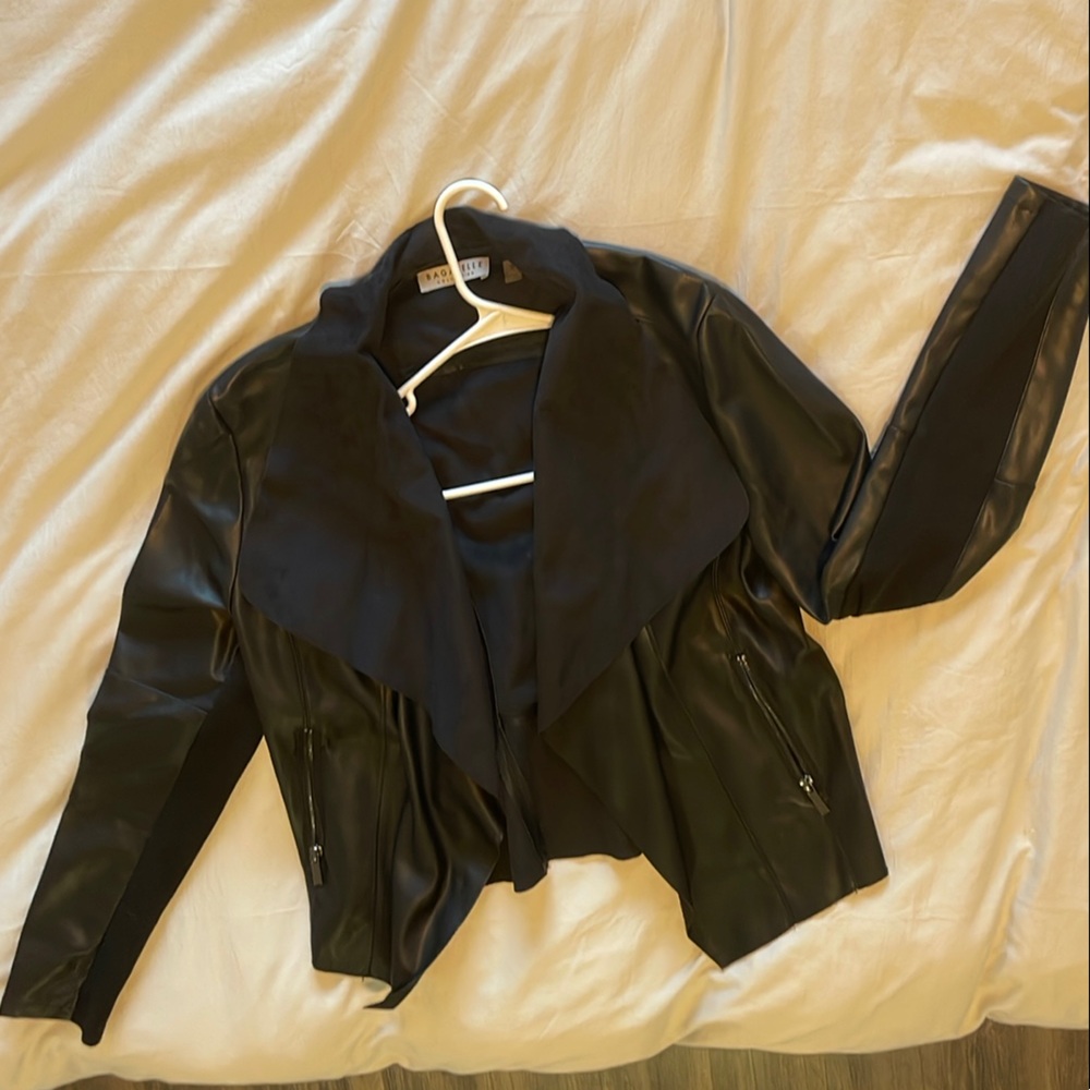 Black Faux Leather Jacket